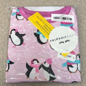 Little Sleepies Pink Penguin Pajama Set